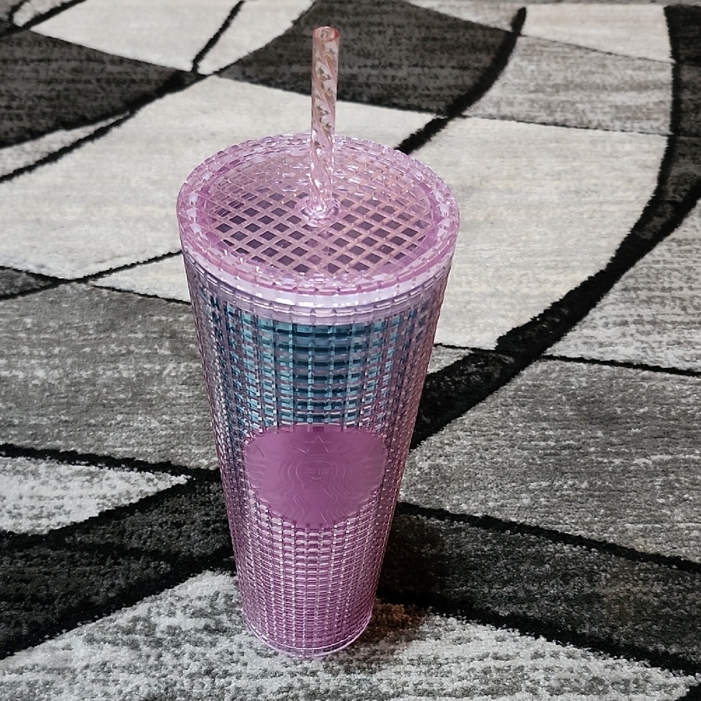 STARBUCKS 2021 METALLIC OMBRE GRID KALEIDOSCOPE VENTI TUMBLER